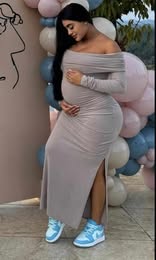 vestidos polilicra maternos