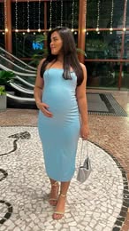 vestidos polilicra maternos