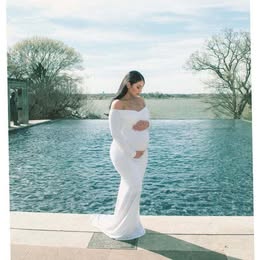 vestidos polilicra maternos